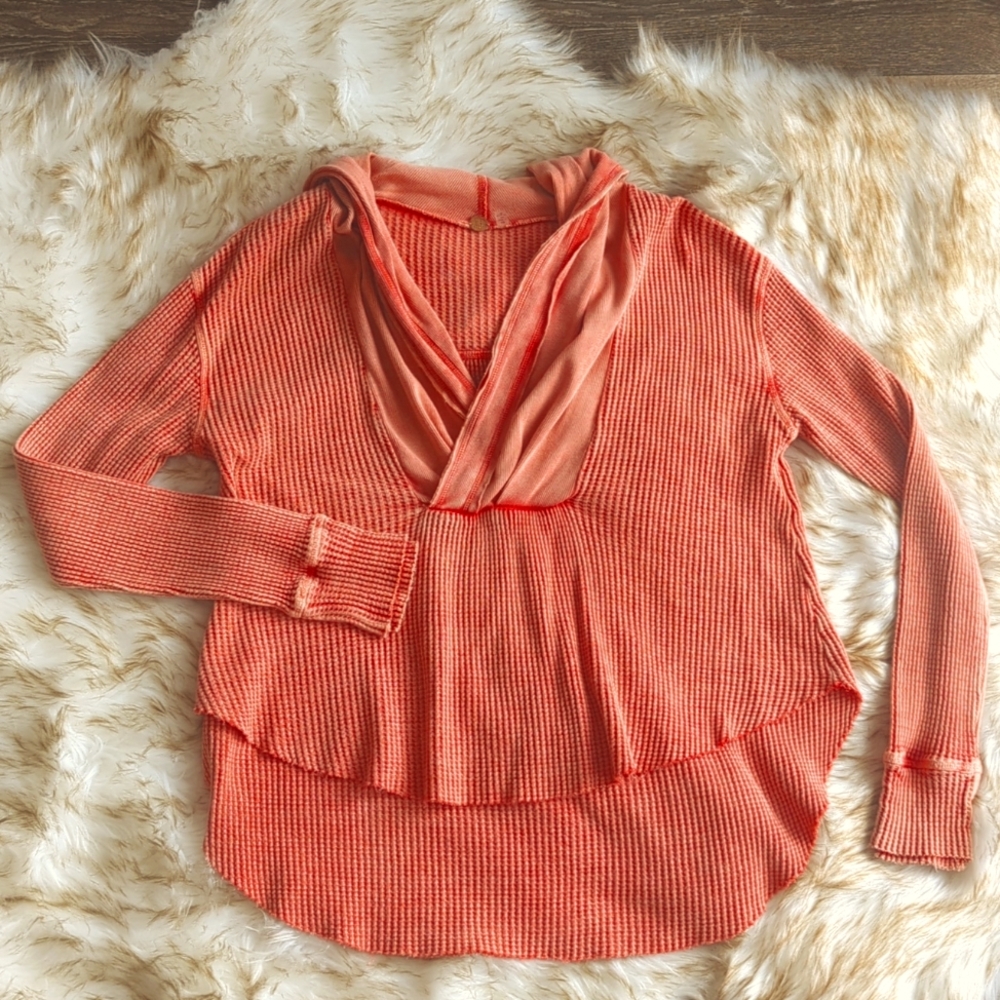 FP One Axel Hoodie by Free People | Coral | Size Small
